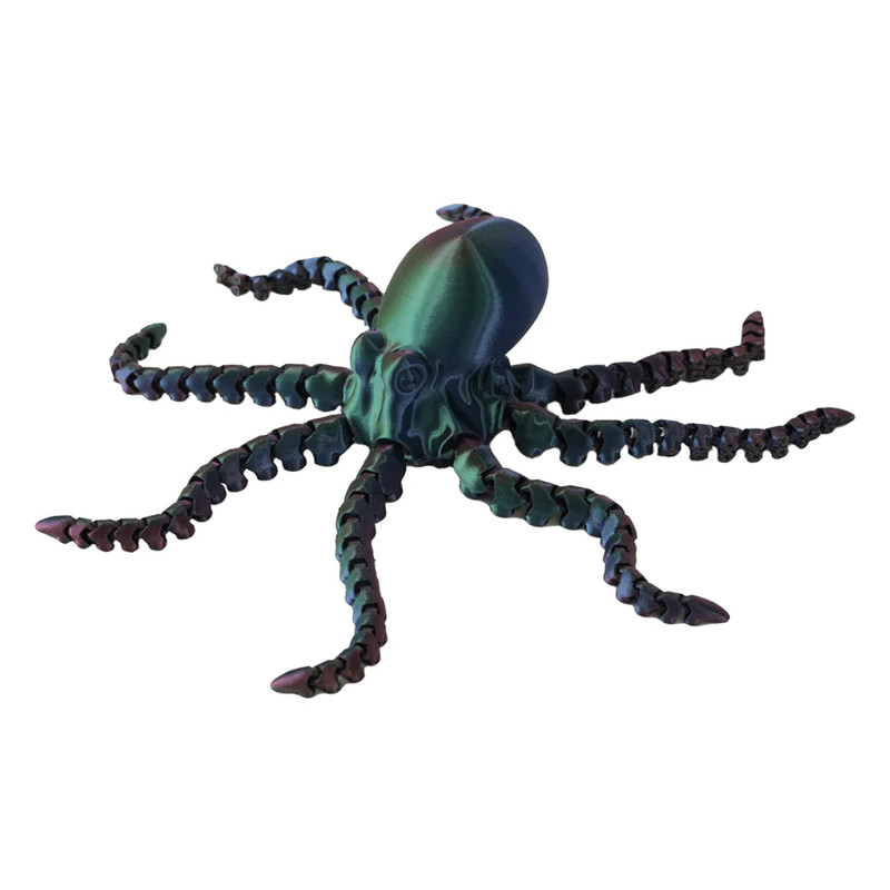 3D Station 3D Printed Octopus - Pearlescent  - مجسم ثلاثي الأبعاد